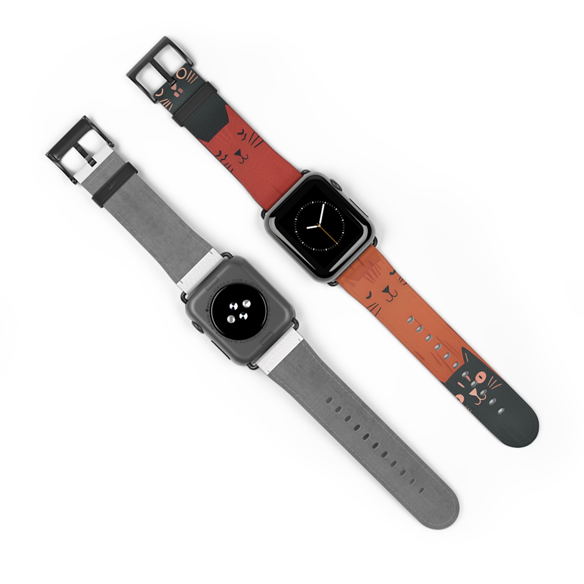 Cat Columns Orange - Watch Band