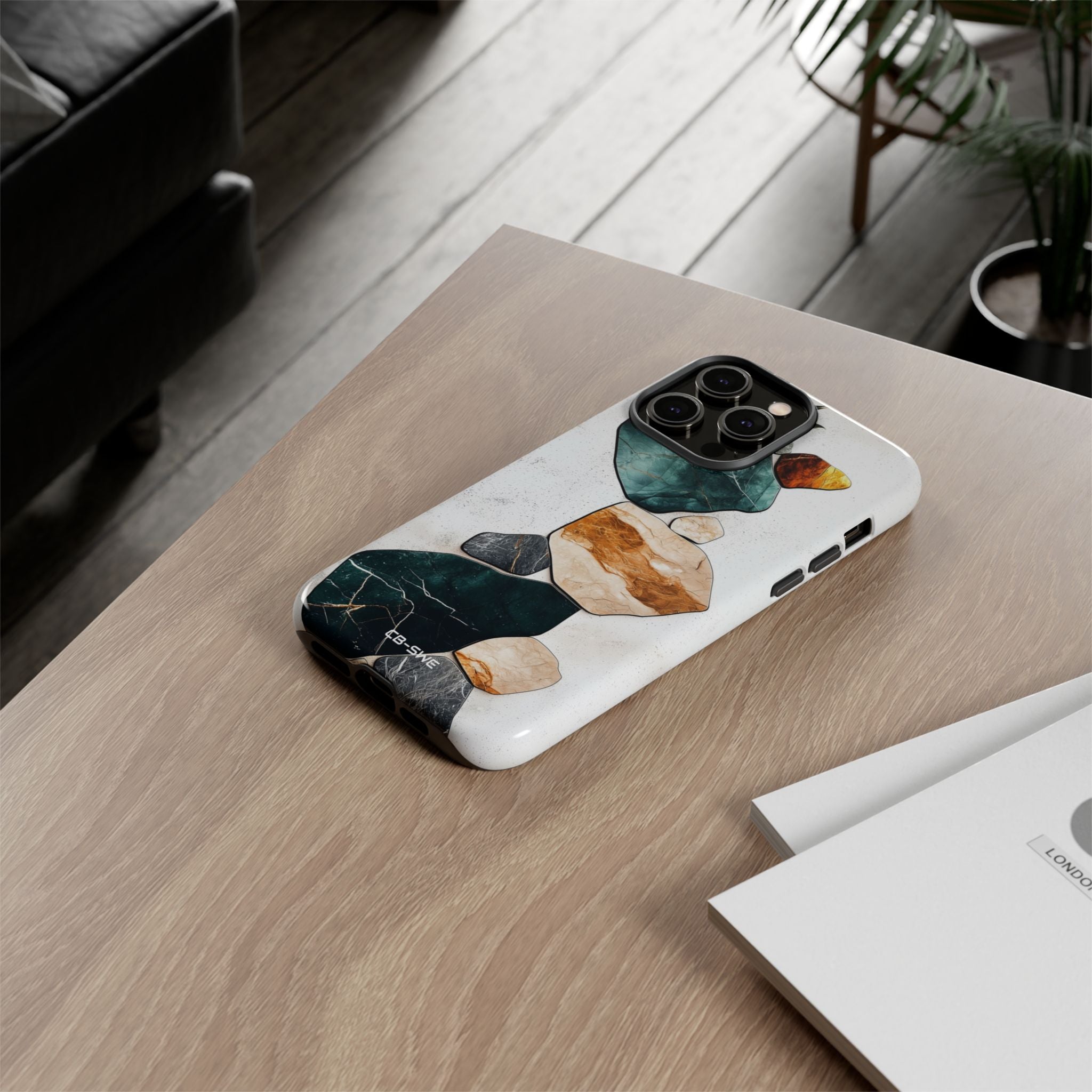 Stone Shapes Embrace - iPhone Case