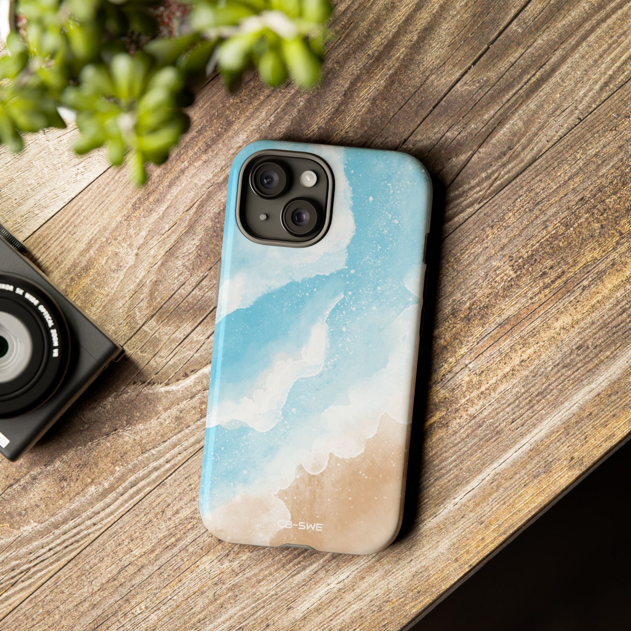 Serene Coastal Whispers - iPhone Case