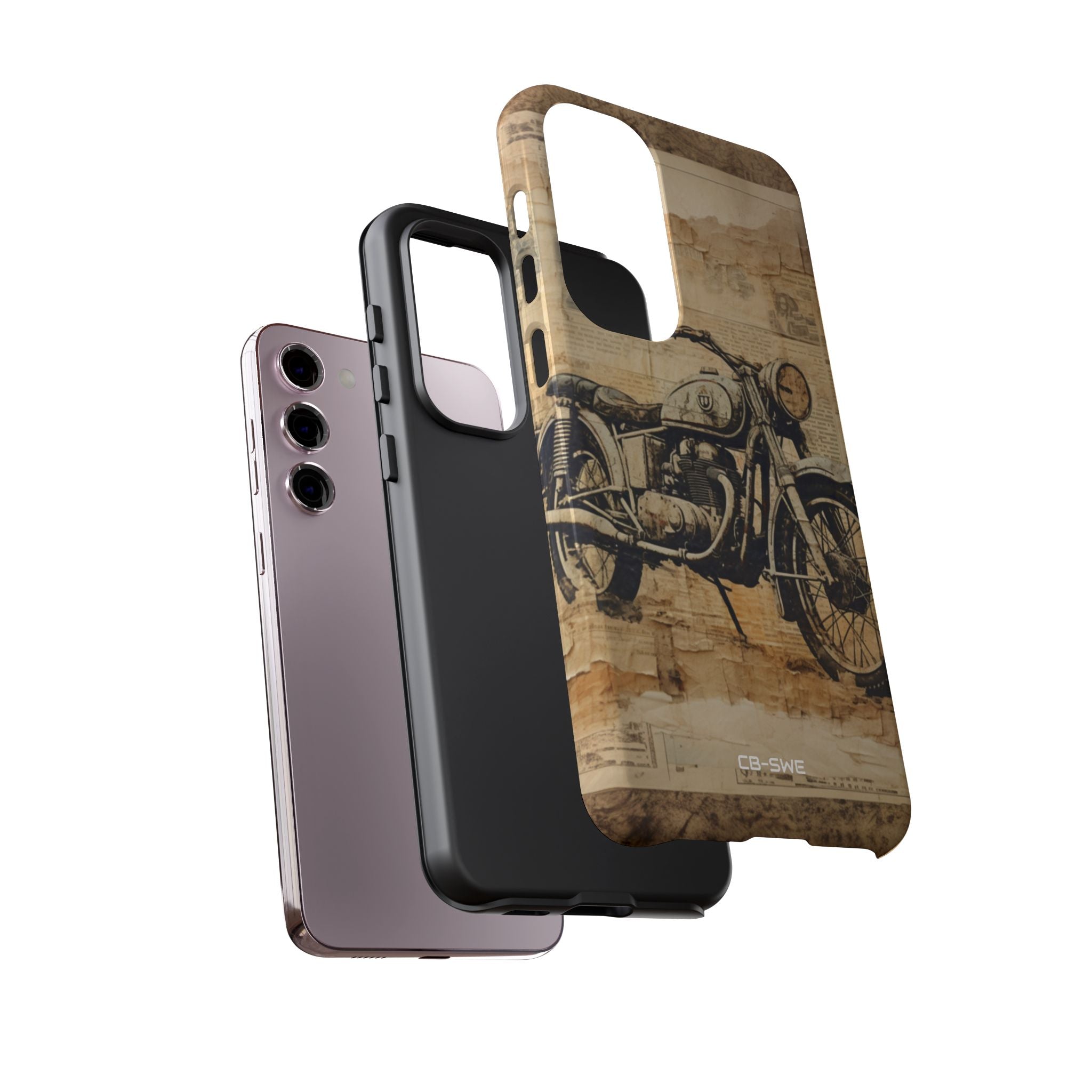 Vintage Motorcycle Collage - Samsung Case