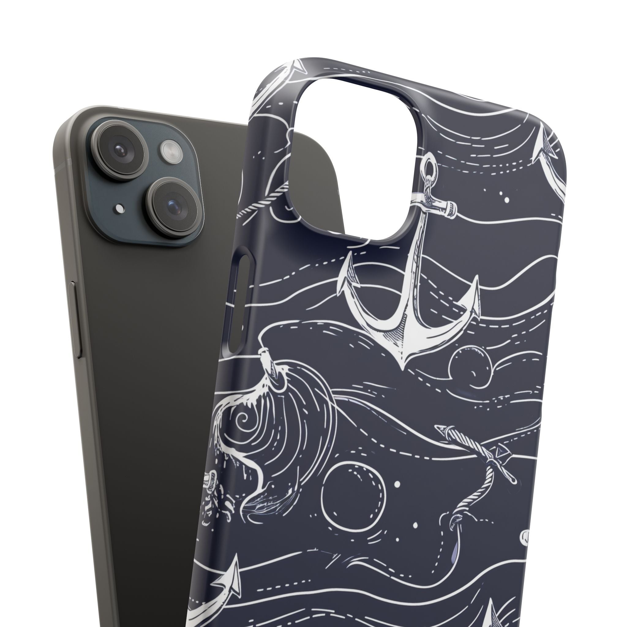 Gradient Anchorflow Waves iPhone 15 - Slim Phone Case