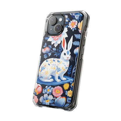 Floral Rabbit Dances iPhone Case - Impact