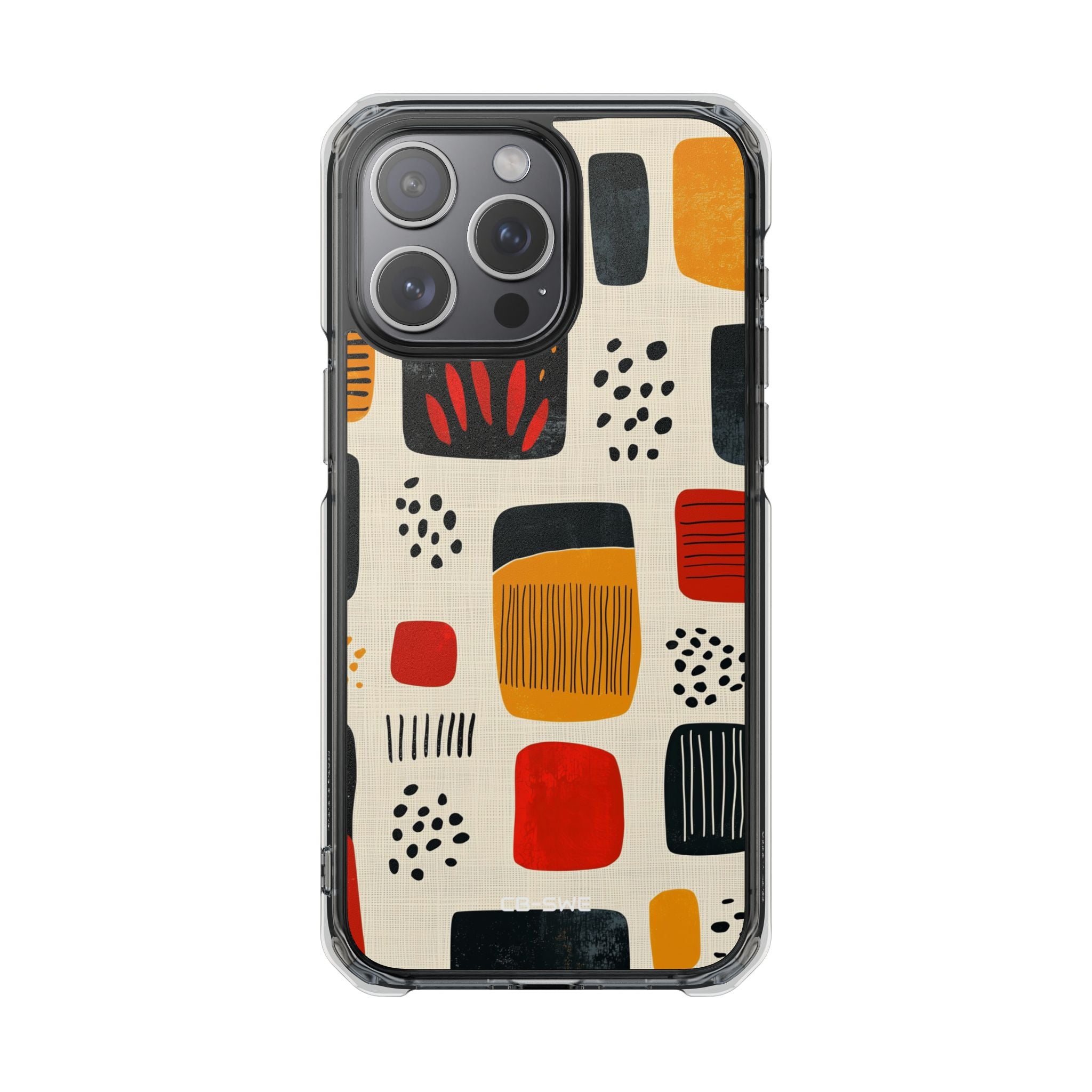 Vibrant Shapes Dance iPhone Case - Impact