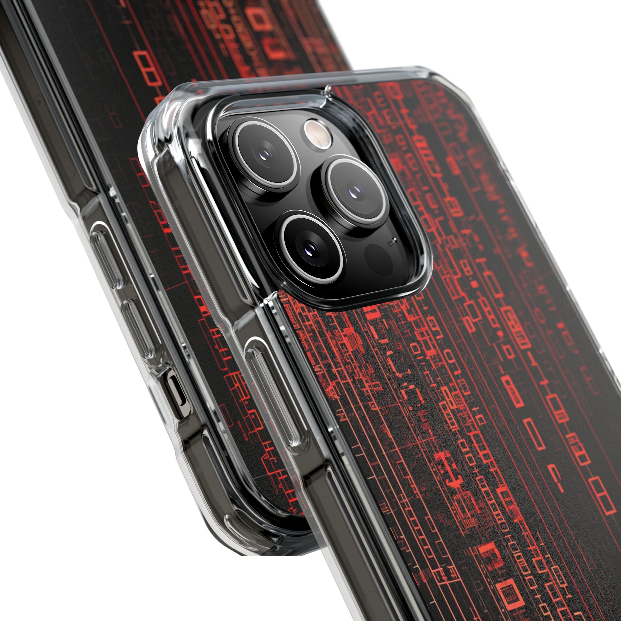 Crimson Glyphs iPhone 14 Pro Max Case - Impact