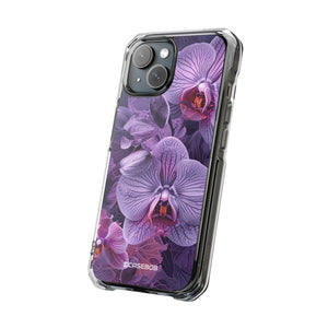 Radiant Orchid Design | Handyhülle für iPhone (Clear Impact Case – magnetisch) 