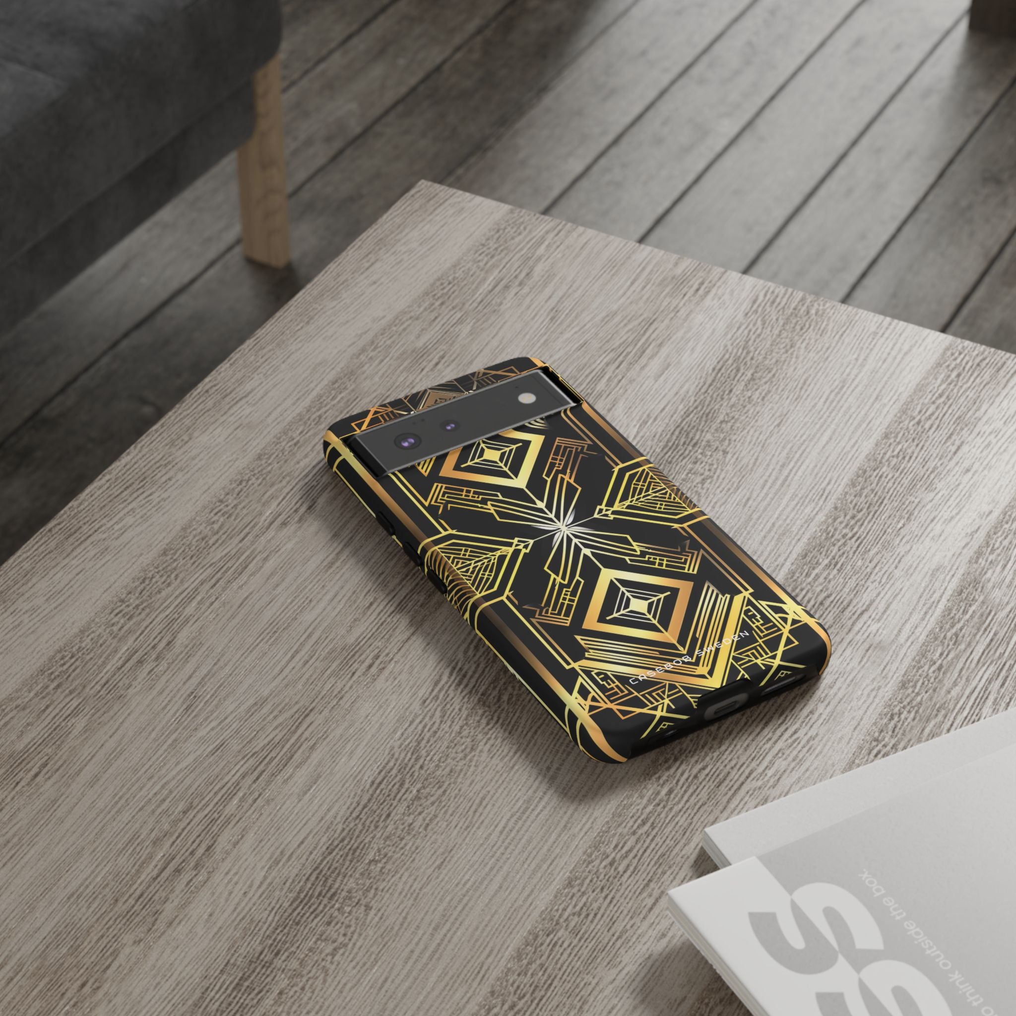 Golden Geometric Opulence Google Pixel 6 - Tough Phone Case