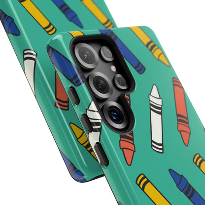 Crayons Dance Playfully - Samsung Case