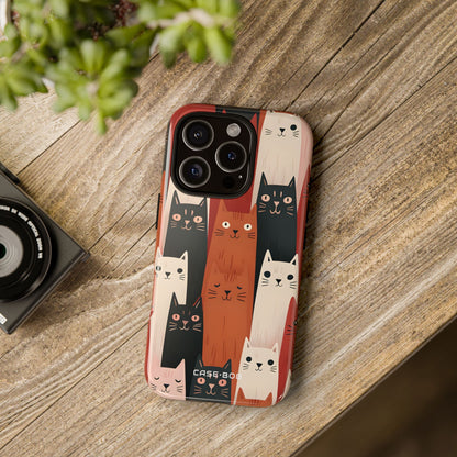 Cat Cascade iPhone 16 Pro Case - Tough