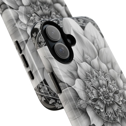 Cosmic Floral Mandala iPhone 16 - Tough+