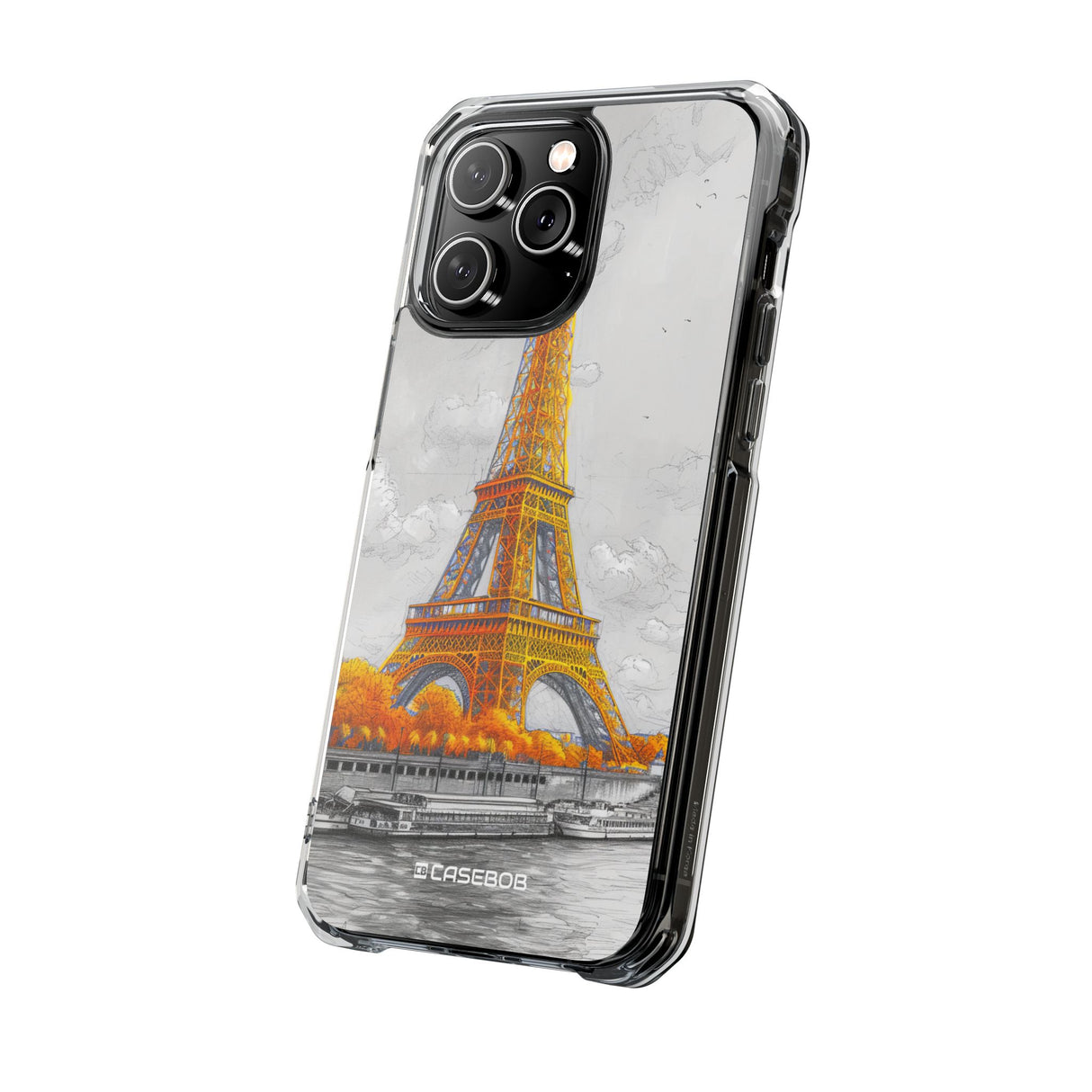 Autumnal Parisian Glow - Phone Case for iPhone (Clear Impact - Magnetic)