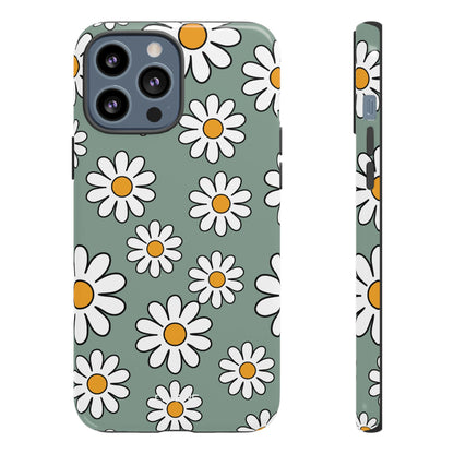 Daisies Dance Playfully - iPhone Case