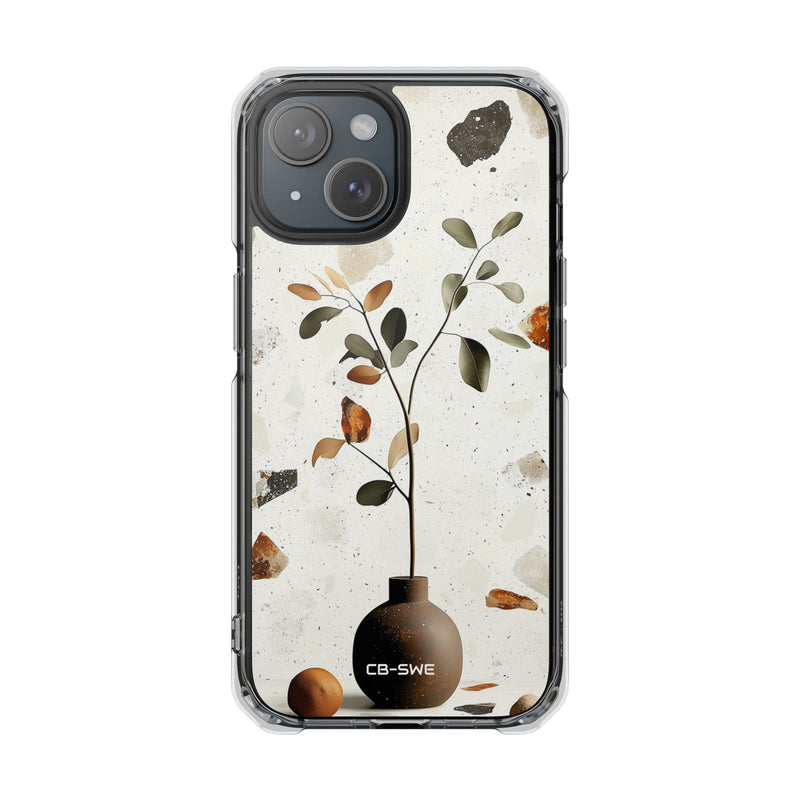 Vase Holds Leaves iPhone Case - Impact