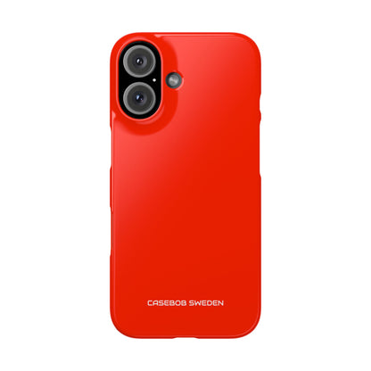 Scarlet Red - Slim iPhone 16 Phone Case