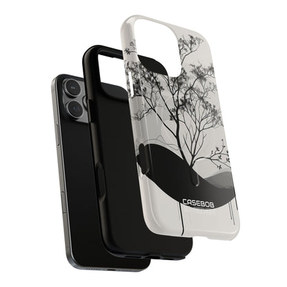 Monochrome Drip Tree iPhone 16 - Tough+