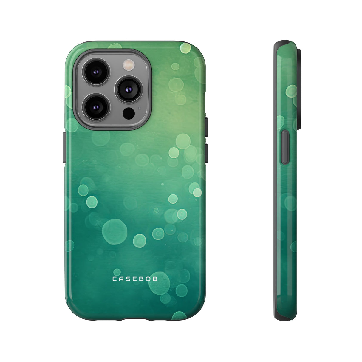 Green Dot Matrix - Protective Phone Case