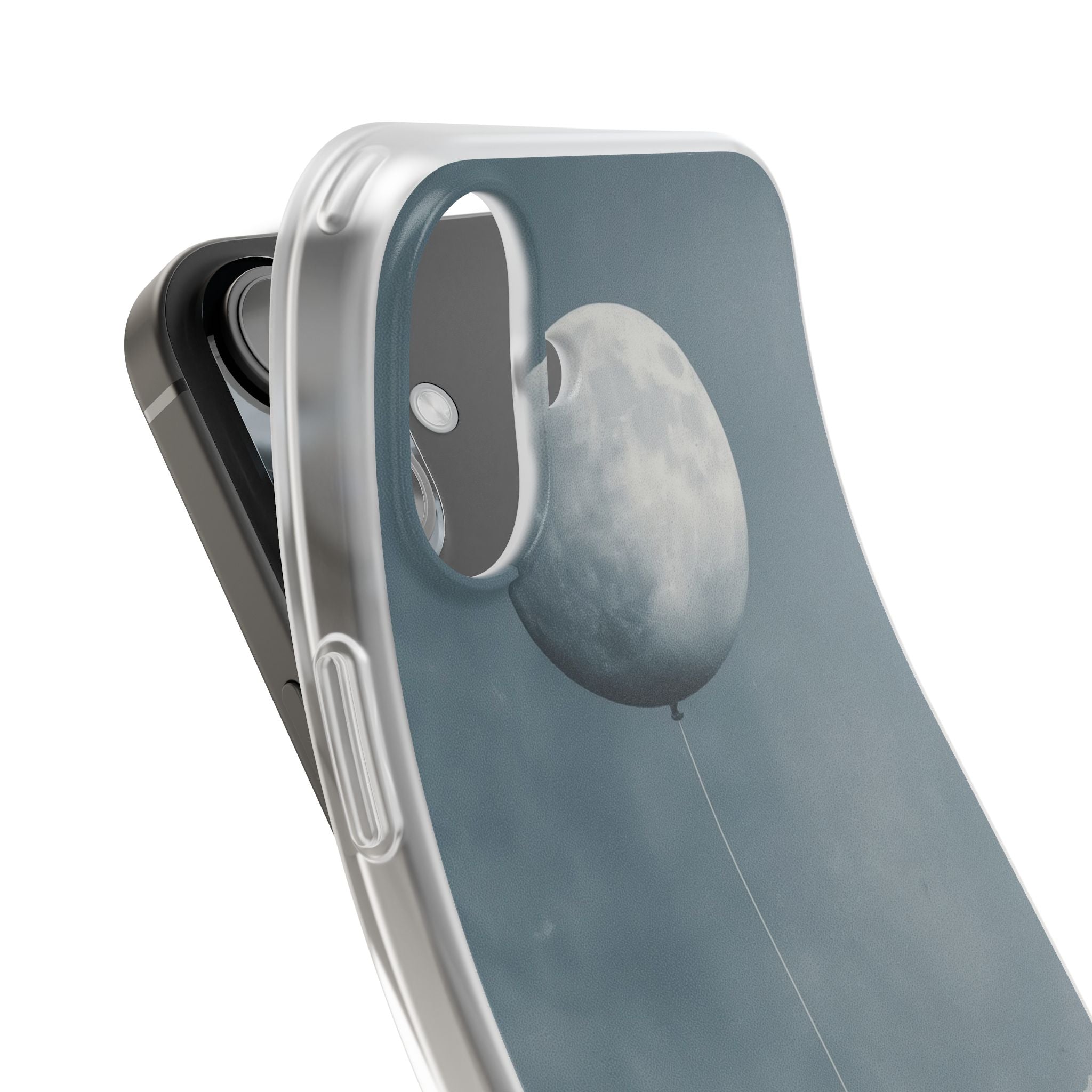 Moon Balloon iPhone 16 Plus Case - Soft