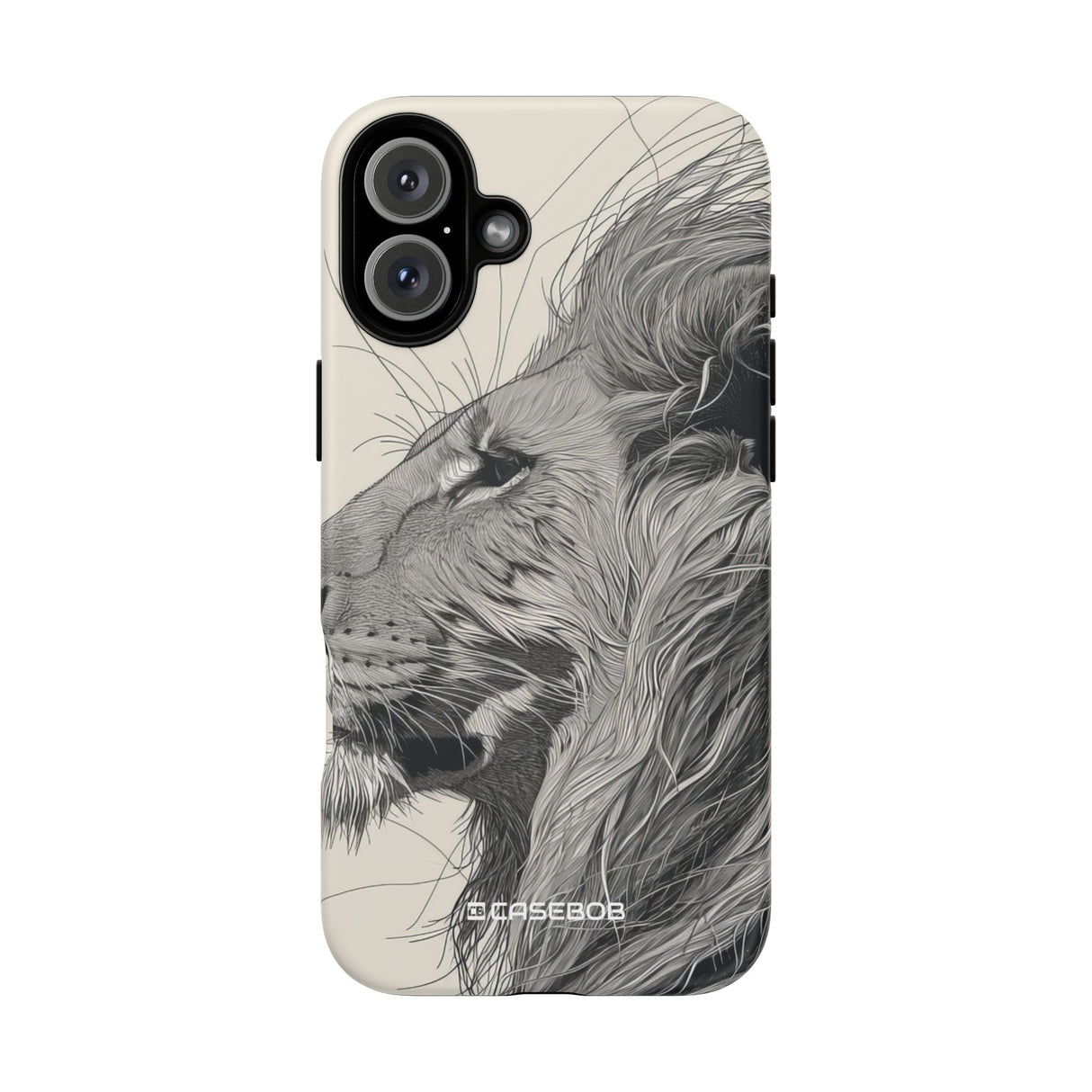 Majestic Lion: Grayscale Elegance - for iPhone 16