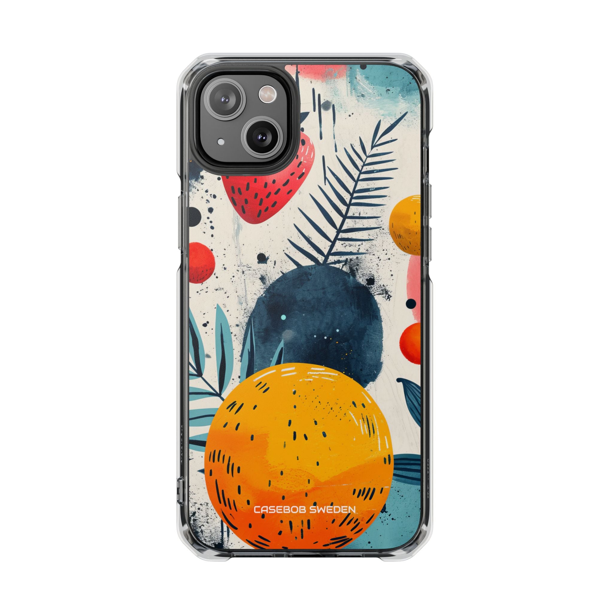 Vibrant Fruit Canvas - Clear Impact iPhone 14 Phone Case