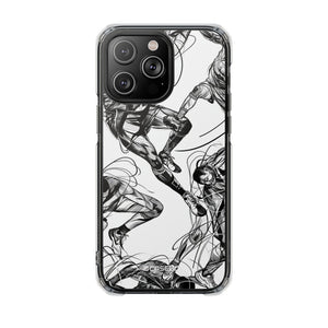 Dynamic Athletic Surrealism - Phone Case for iPhone (Clear Impact - Magnetic)