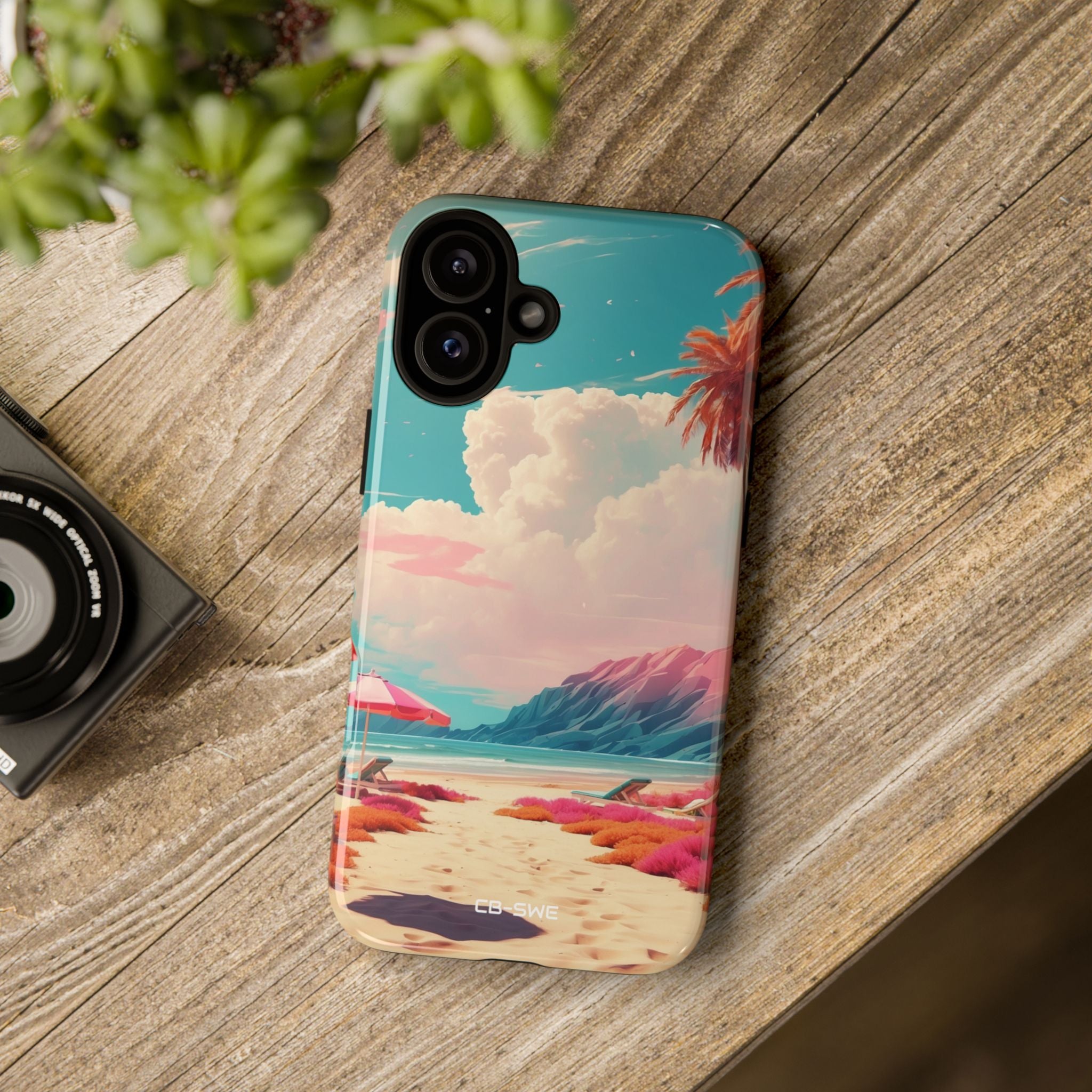 Vibrant Umbrellas Stand - iPhone Case