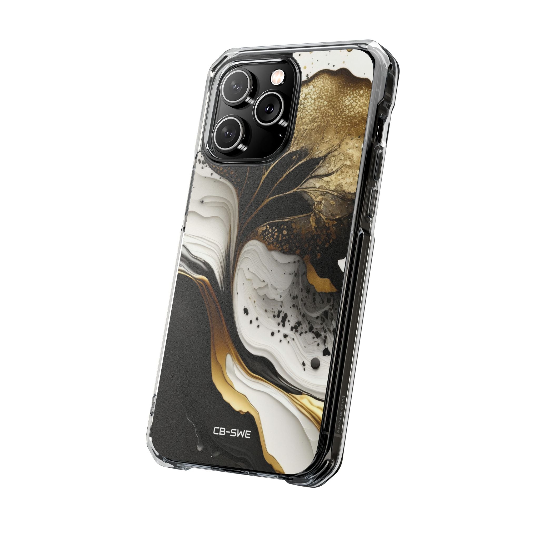 Gold Swirl Elegance iPhone Case - Impact