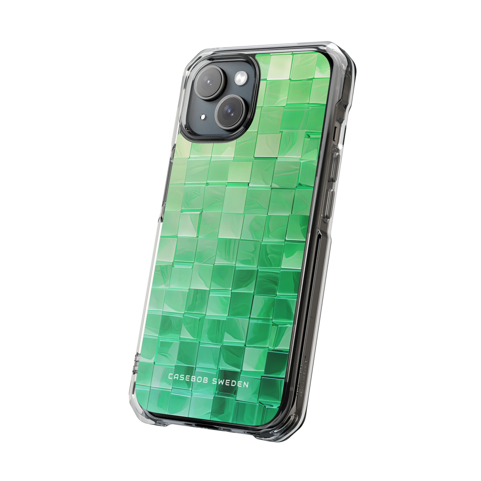 Gradient Verdegrid iPhone 15 - Clear Impact Phone Case