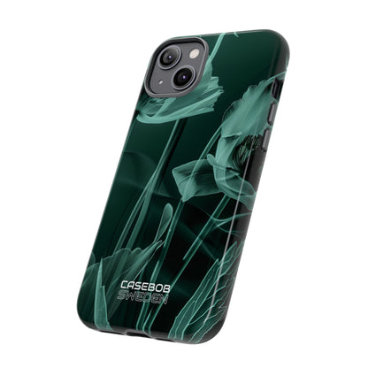Teal Bloom Radiance iPhone 14 - Tough