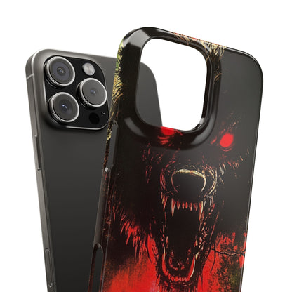 Bloodmoon Wolf's Lament iPhone 16 - Slim Phone Case