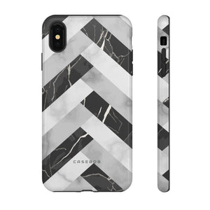 Grey Herringbone - Protective Phone Case