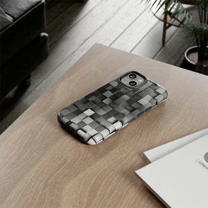 Monochrome Square Gradient - Protective Phone Case