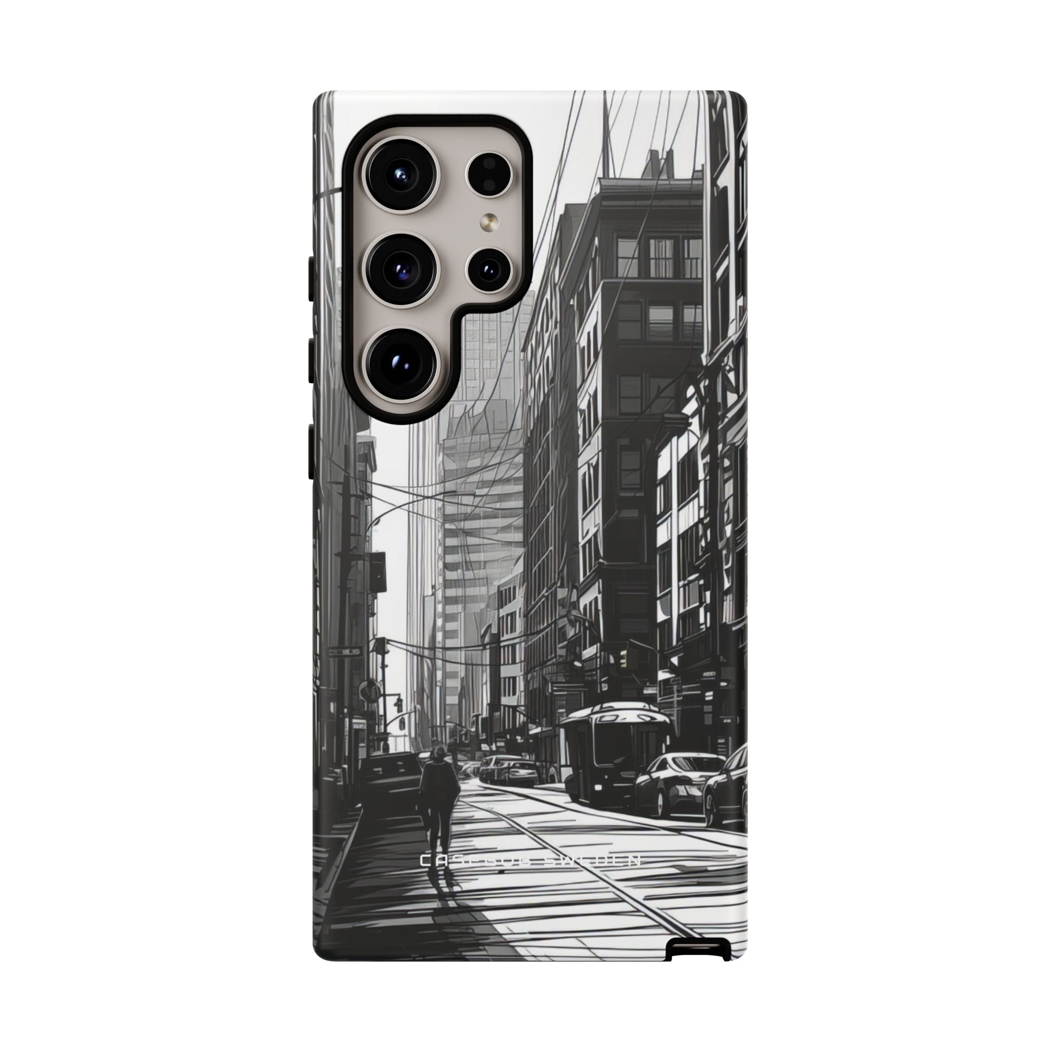 Urban Cityscape Line Perspective Samsung S24 - Tough Phone Case