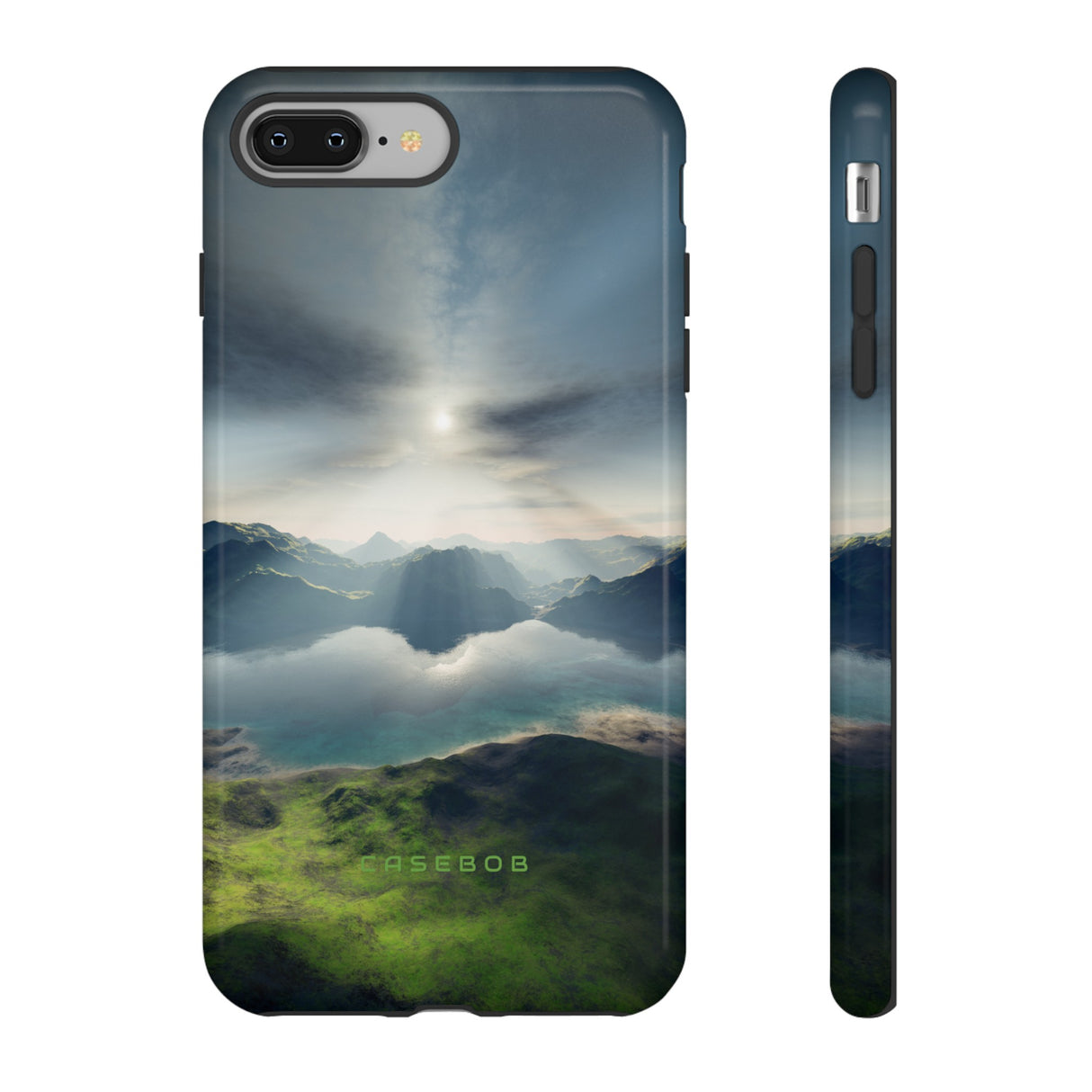 Landscape with Lake & Sun - Protective Phone Case