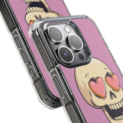 Heart Eyed Skull iPhone 15 Pro Case - Impact