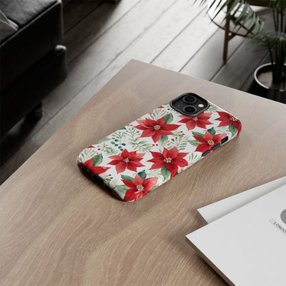 Poinsettias Bloom Bright - iPhone Case