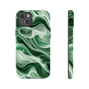 Verdant Wave Elegance - Protective Phone Case