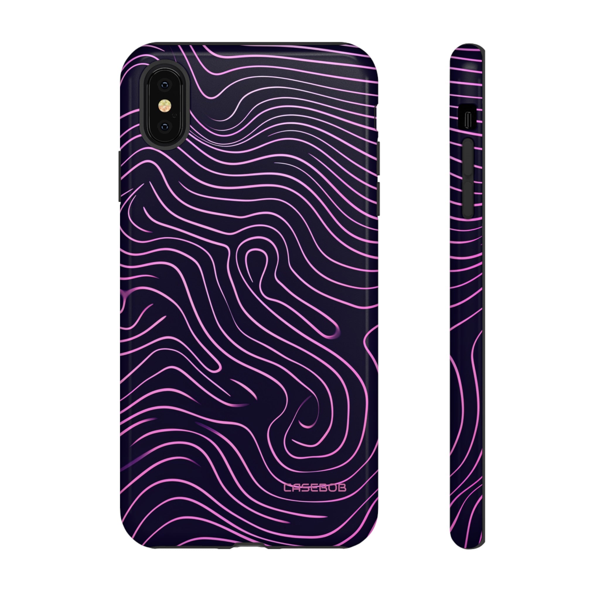 Purple Line Minimalism - Protective Phone Case