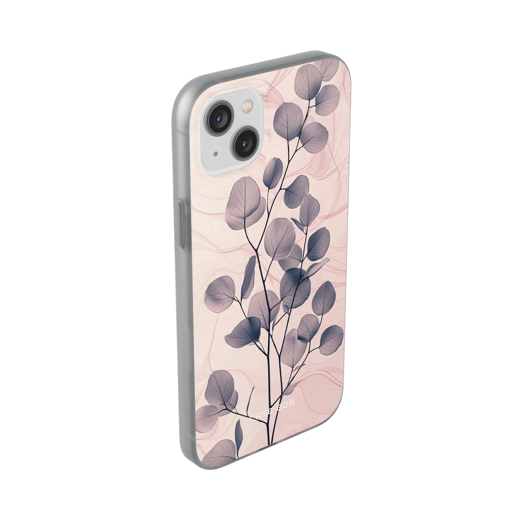 Veined Leaf Whisper iPhone 14 Plus Case - Soft