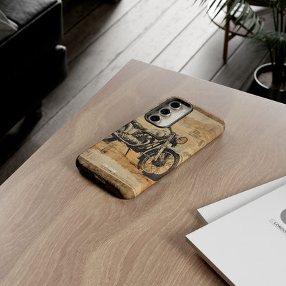 Vintage Motorcycle Collage - Samsung Case