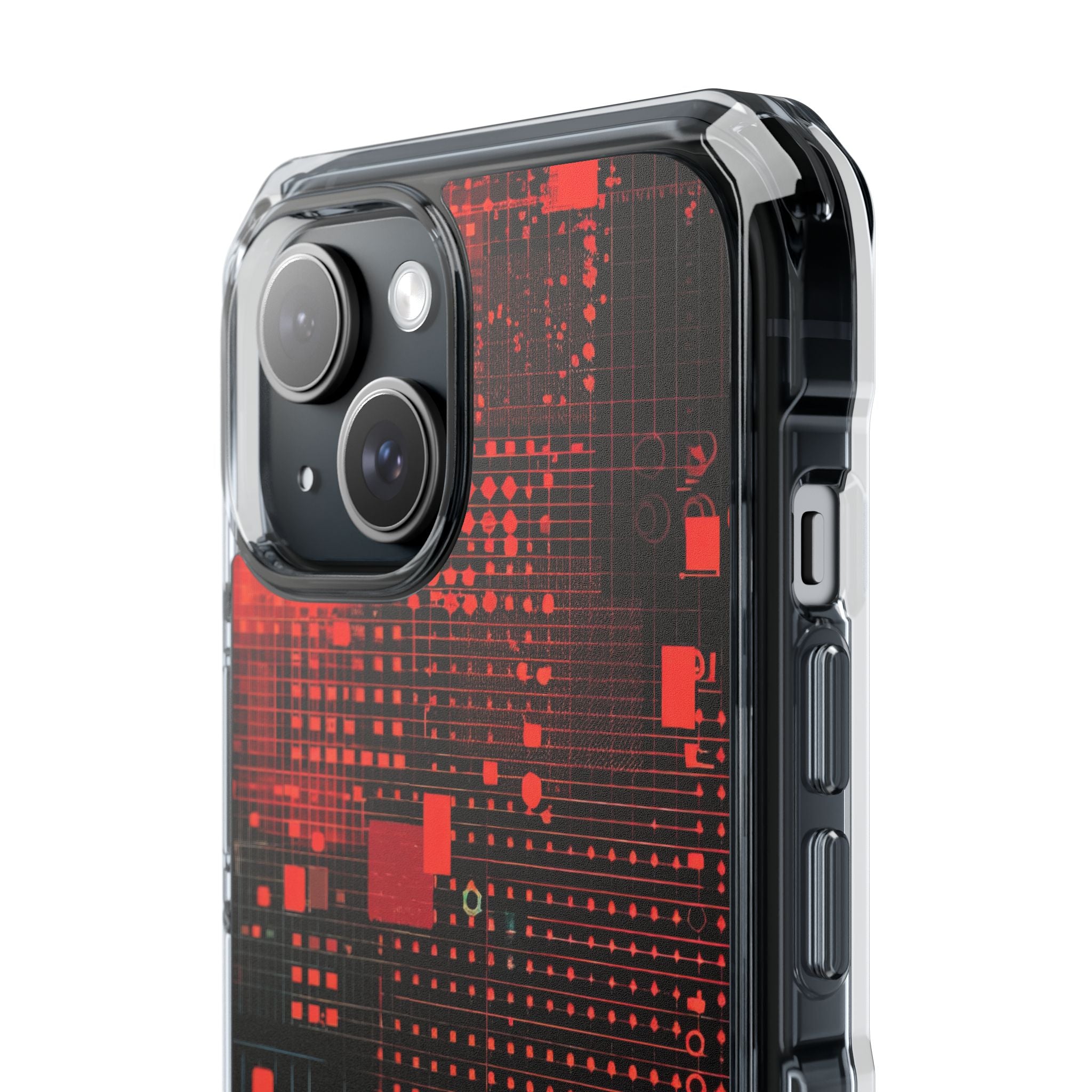 Crimson Circuit iPhone 15 Case - Impact