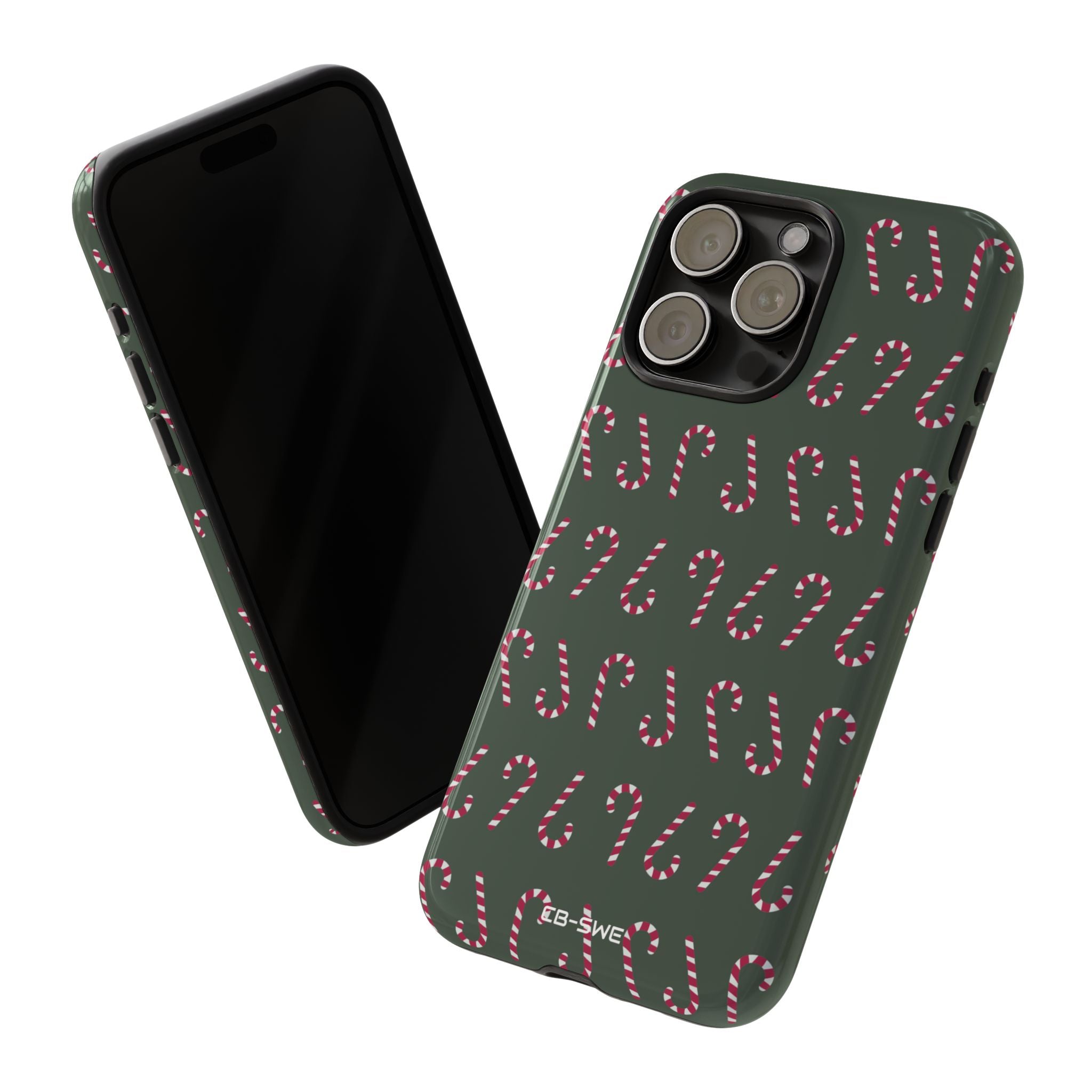 Candy Canes Aligned - iPhone Case