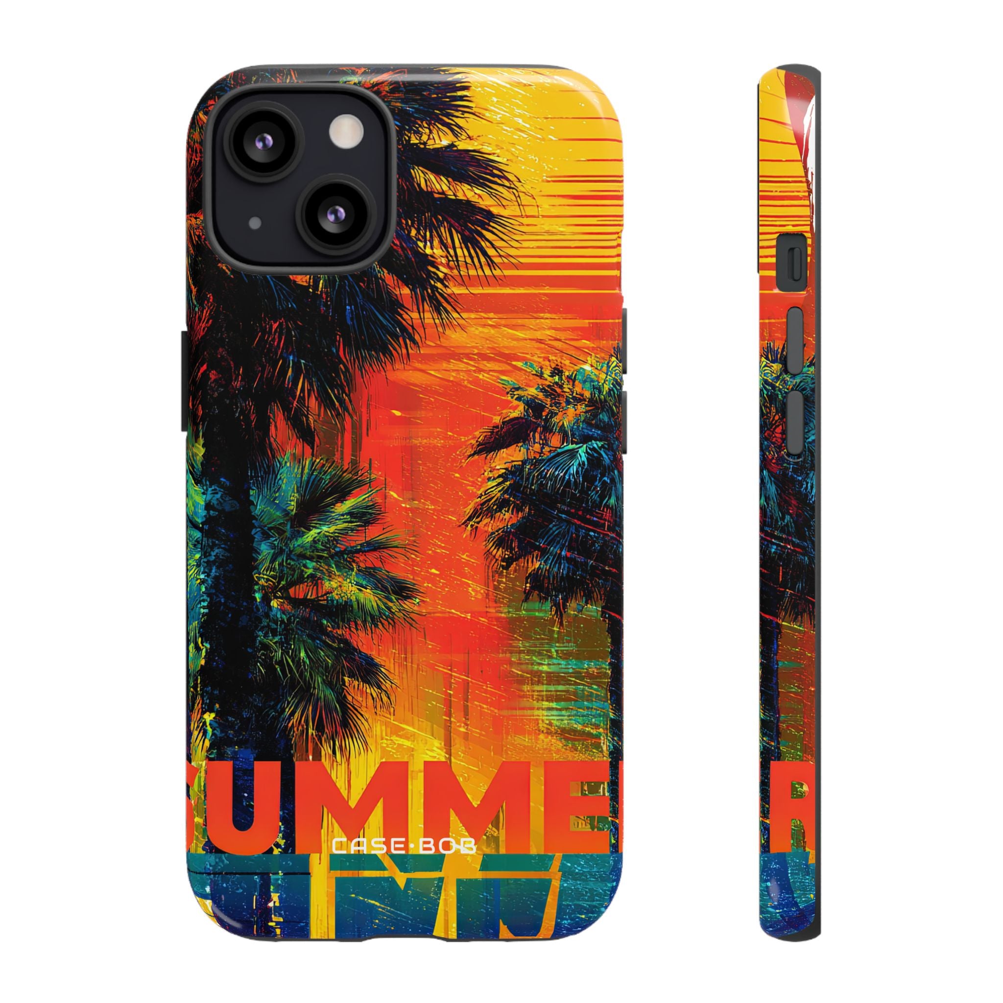Tropical Sunburst iPhone 13 Case - Tough