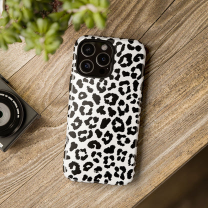 Monochrome Leopard Essence - iPhone Case