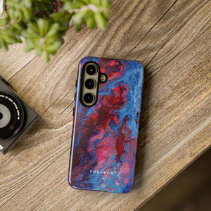 Deep Red Ink Art Phone Case - Protective - Protective Phone Case