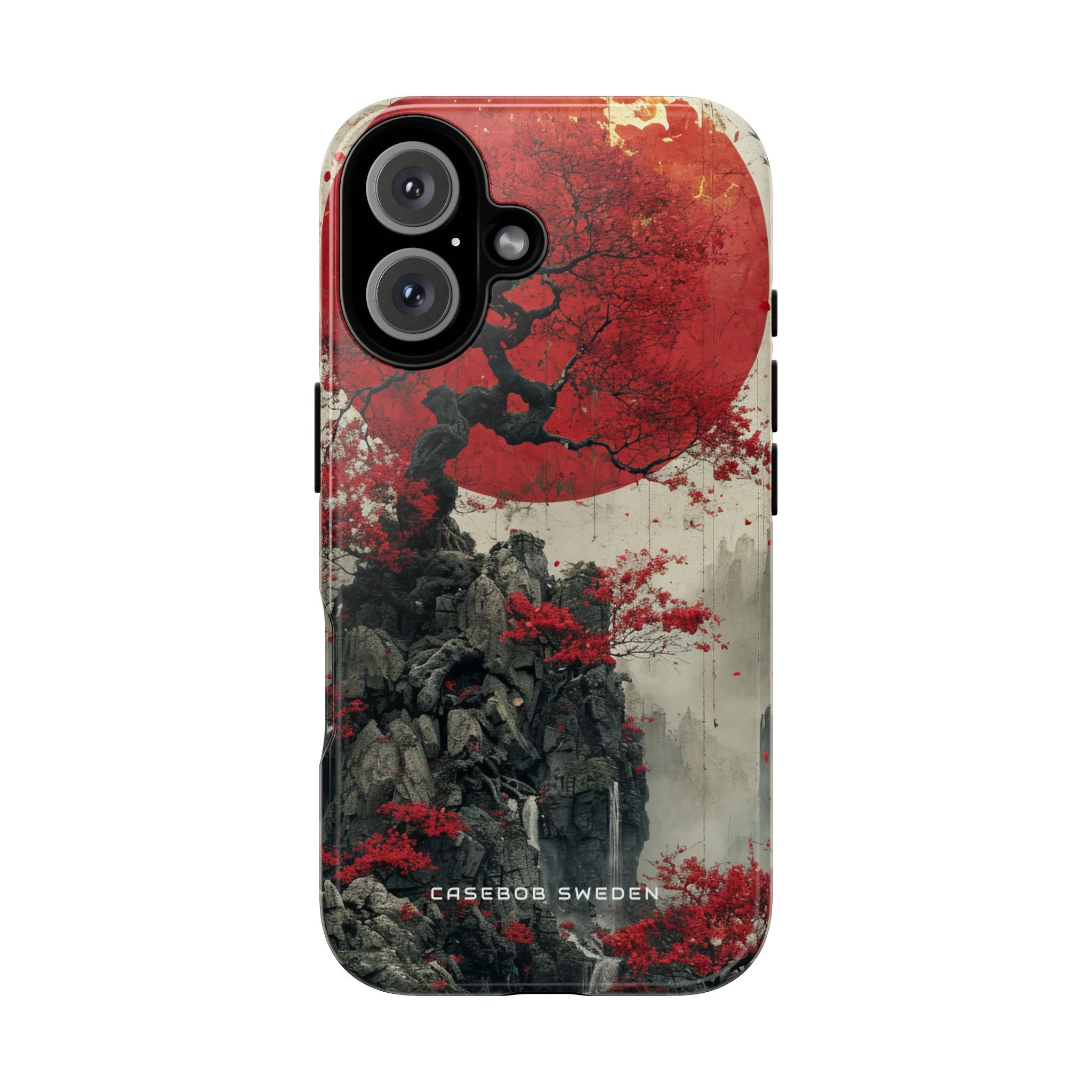 Zen Serenity in Red Harmony iPhone 16 - Tough Phone Case