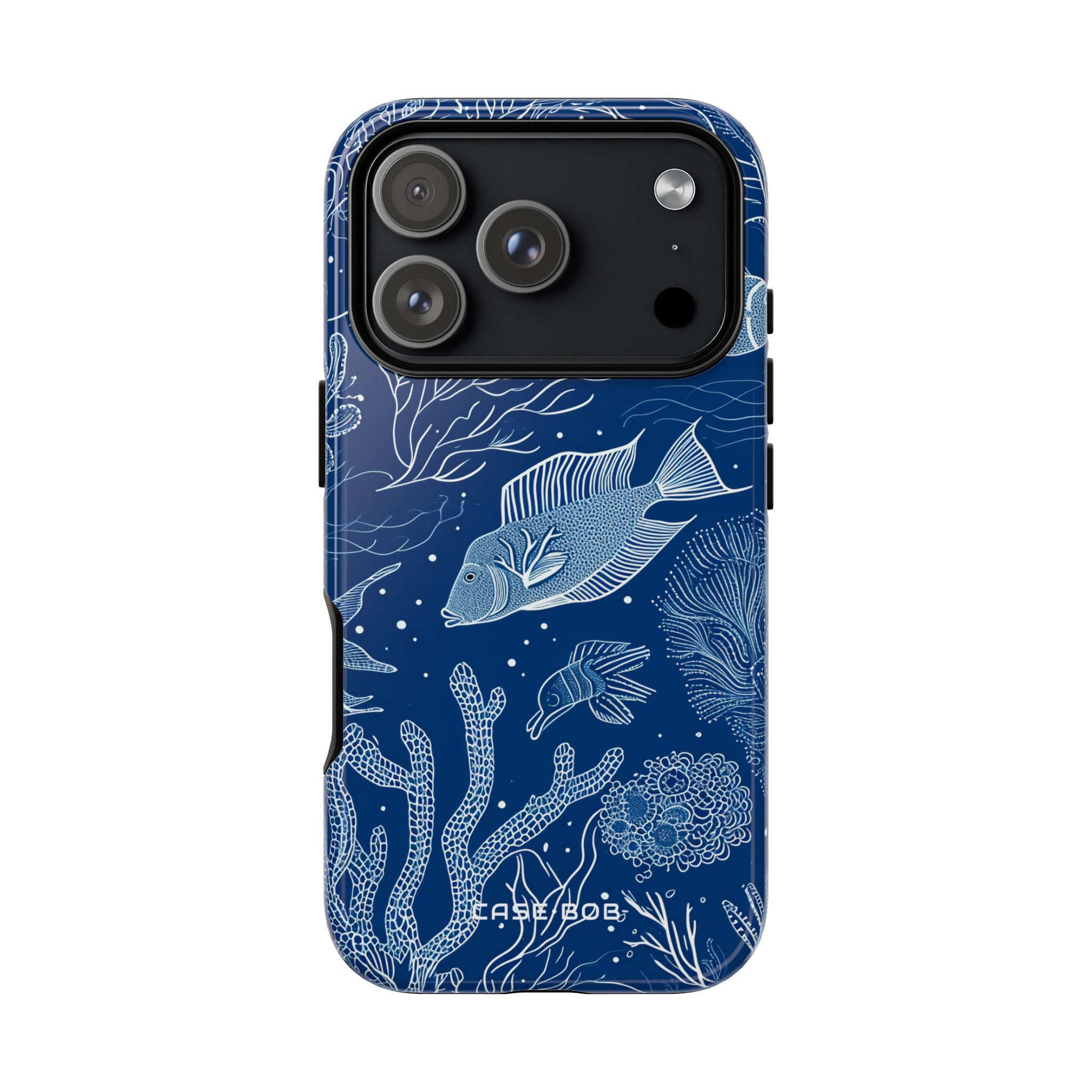 Navy Scale Reef iPhone 17 Pro Case - Tough
