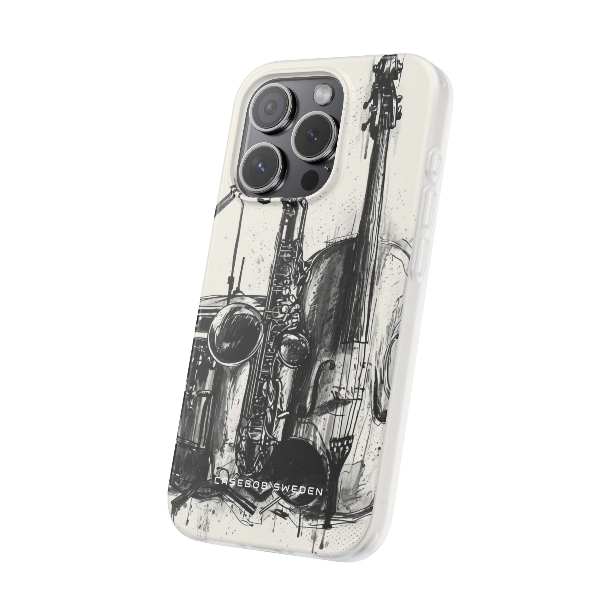 Jazz Instrument Line Symphony iPhone 15 - Flexi Phone Case