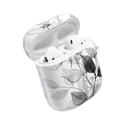 Silver Leaves - AirPods Case