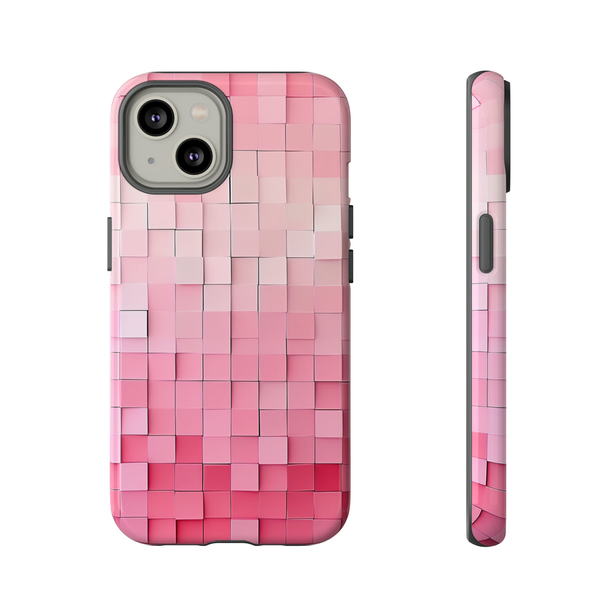 Pink Gradient Mosaic - Protective Phone Case