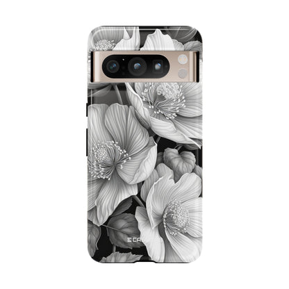 Elegant Monochrome Floral Art - for Google Pixel 8