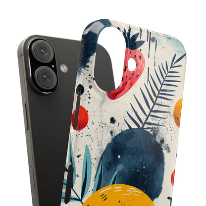 Vibrant Fruit Canvas - Slim iPhone 16 Phone Case